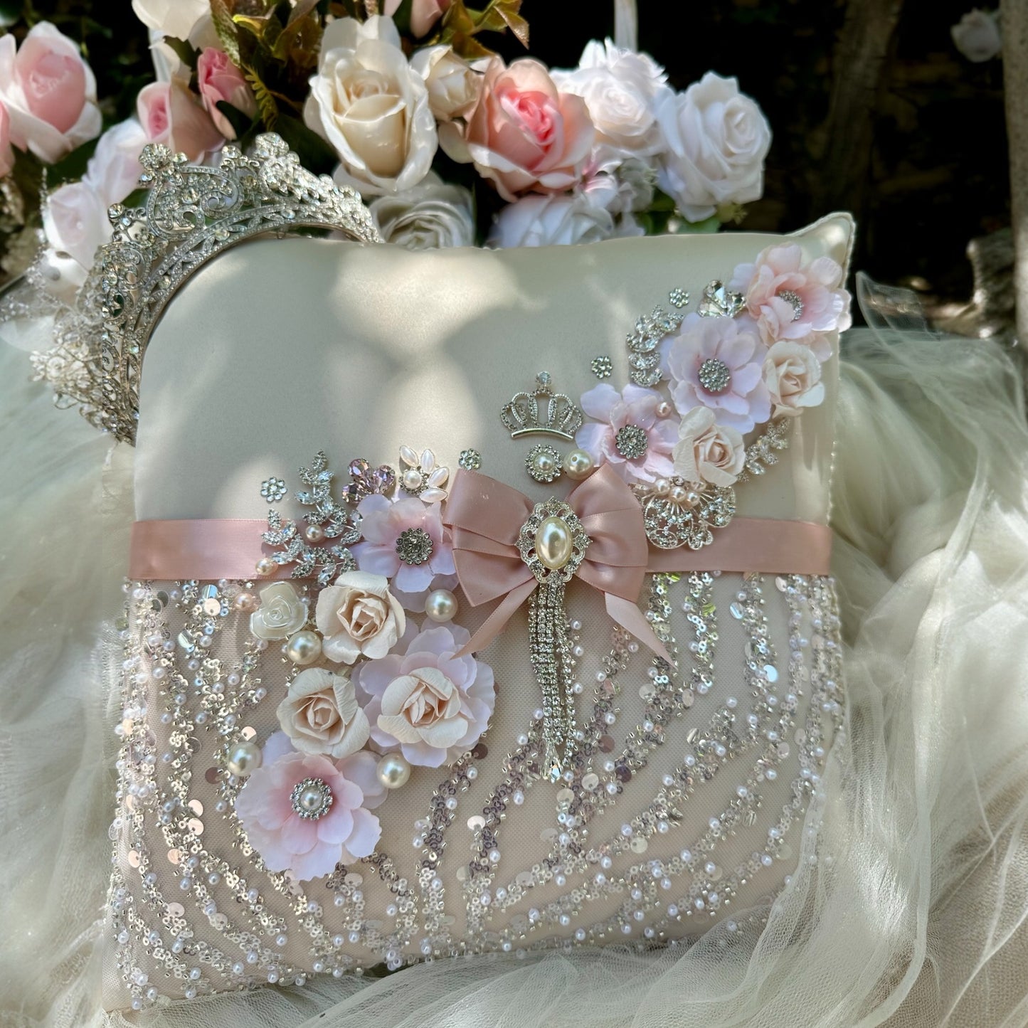 Quince champagne, blush pillow