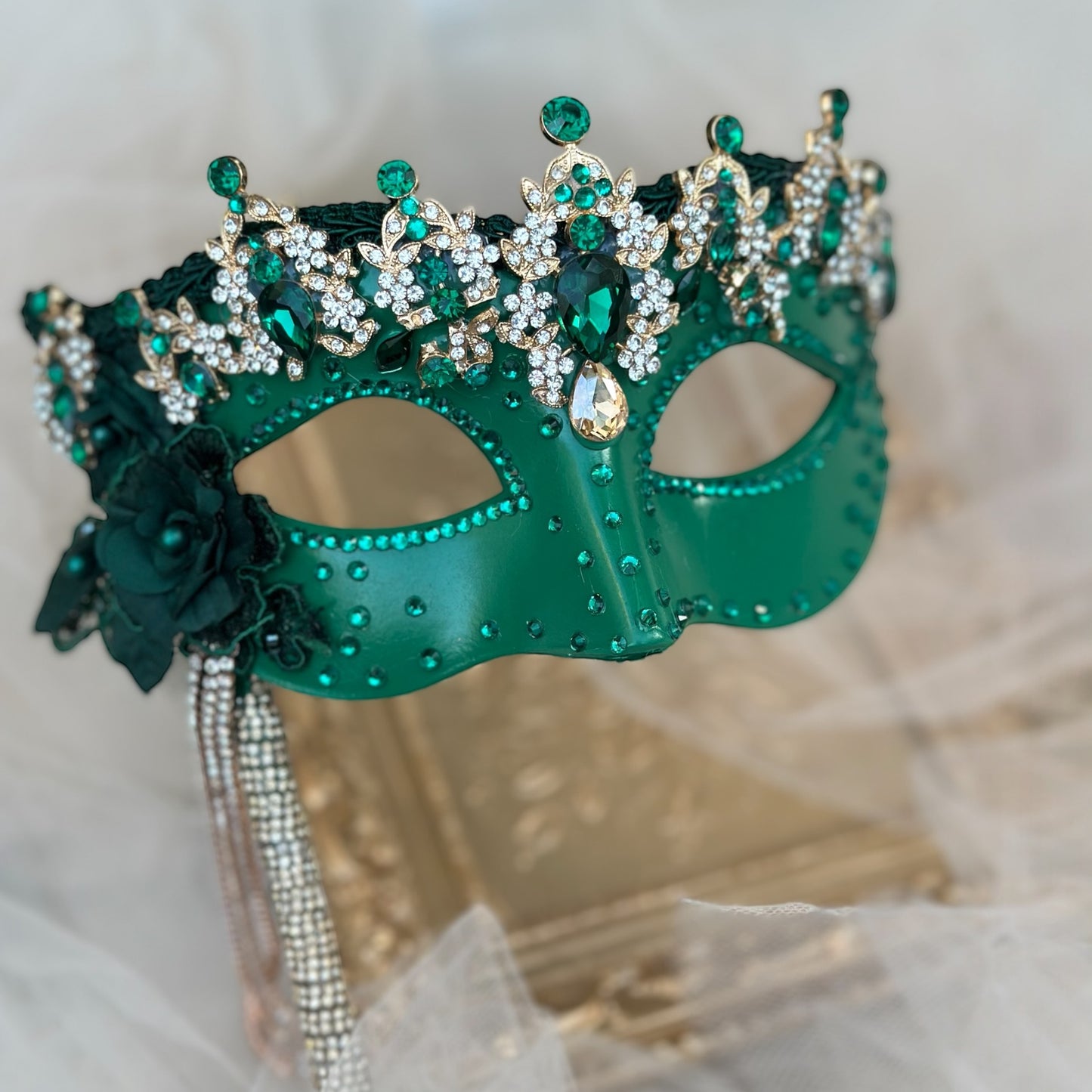 Emerald Green Masquerade Mask