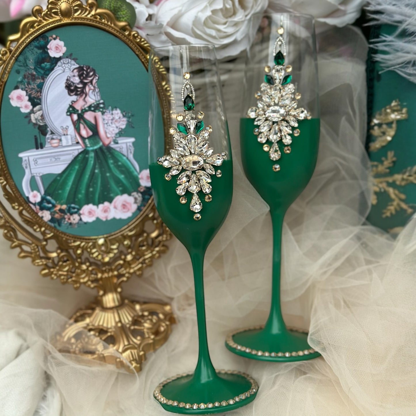 Two main quince glasses